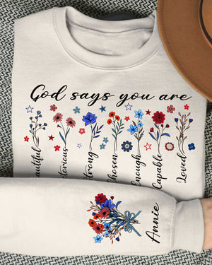 God Says You Are Sweater Gift For Her, Christian Sweater, Bible Verse