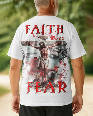 Faith Over Fear All Over Print T-Shirt