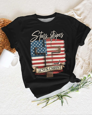 Stars, Stripes and Jesus Christ T-Shirt