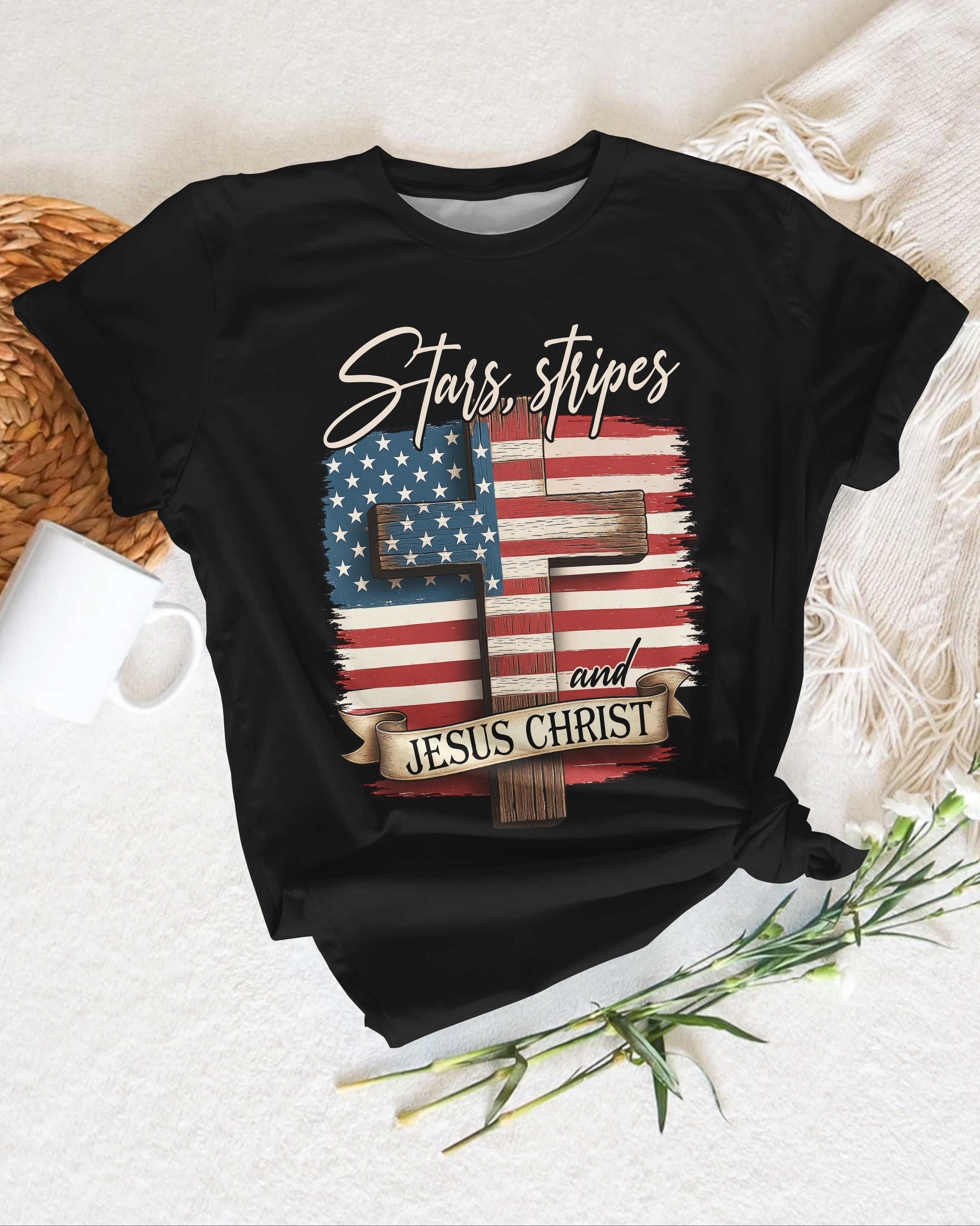 Stars, Stripes and Jesus Christ T-Shirt