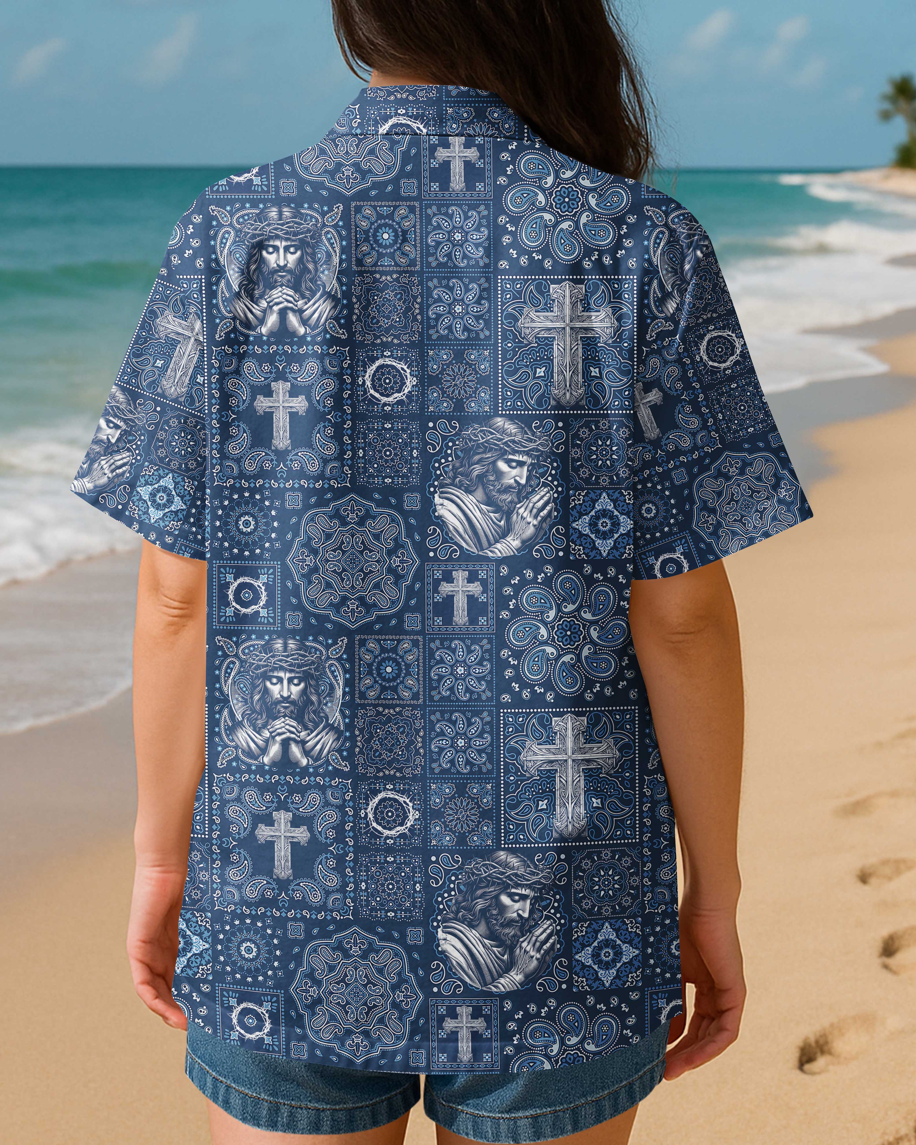 Sacred Cross Bandana Hawaiian Shirt