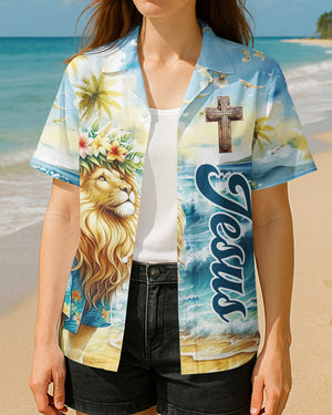 Be Strong and Courageous Jesus Lion Hawaiian Shirt