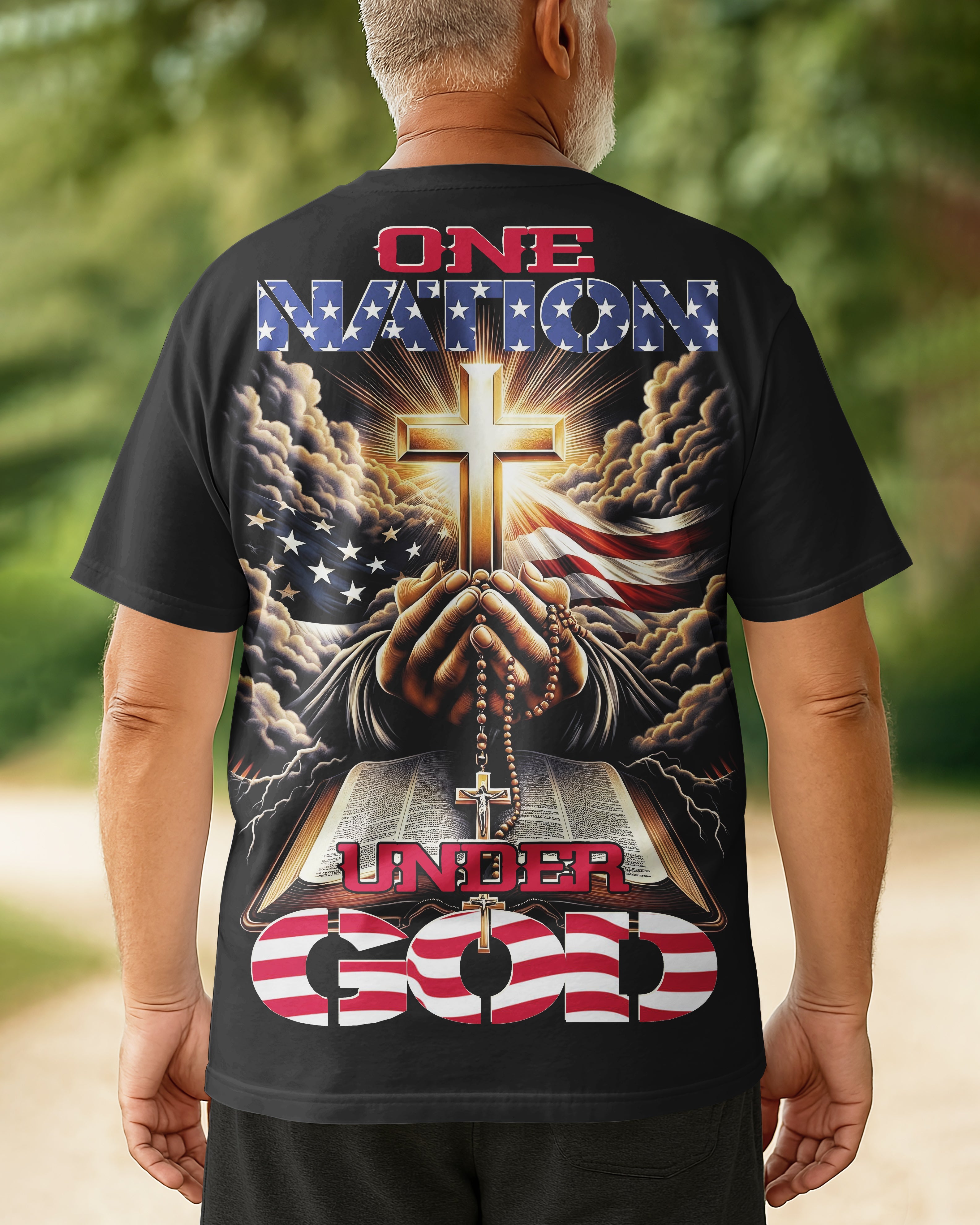 One Nation Under God All Over Print T-shirt1