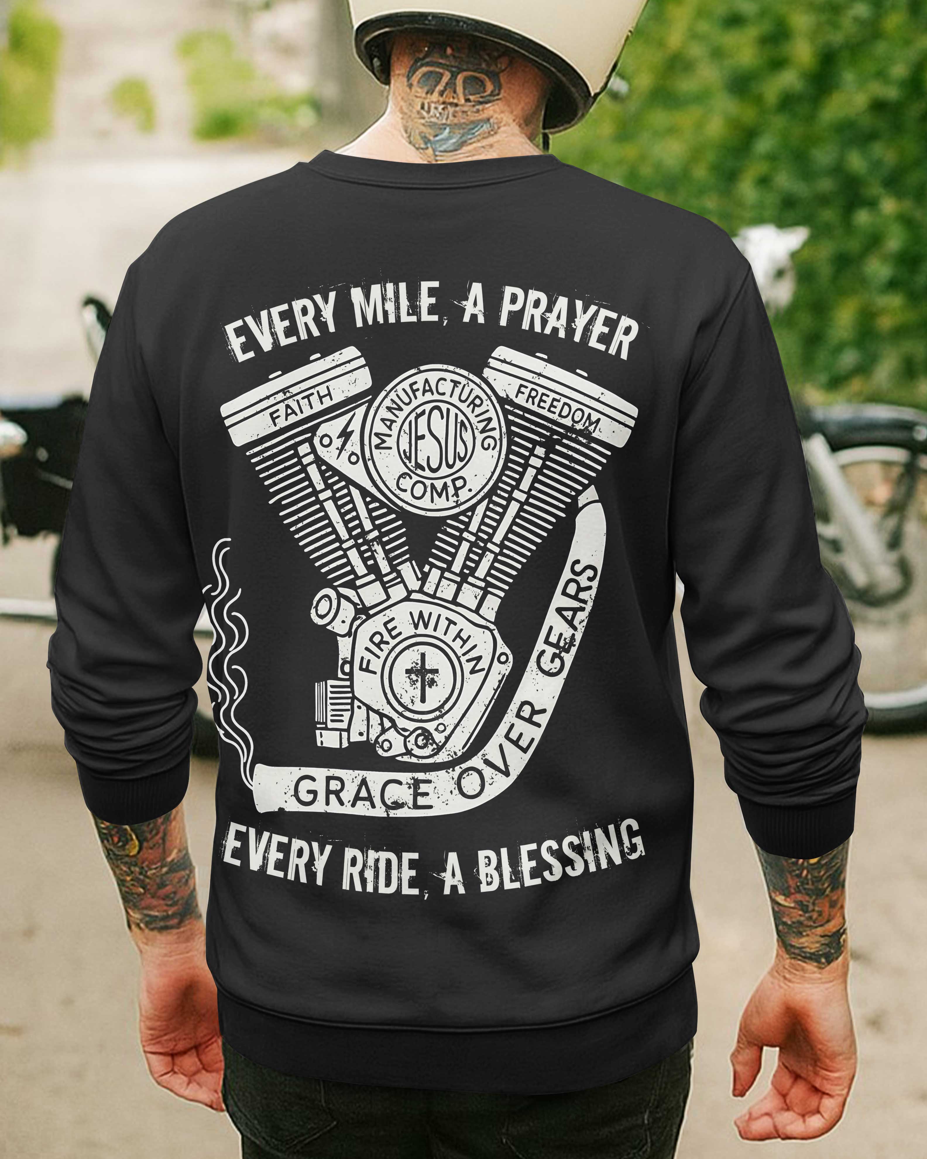 Every Mile A Prayer All Over Print Sweater