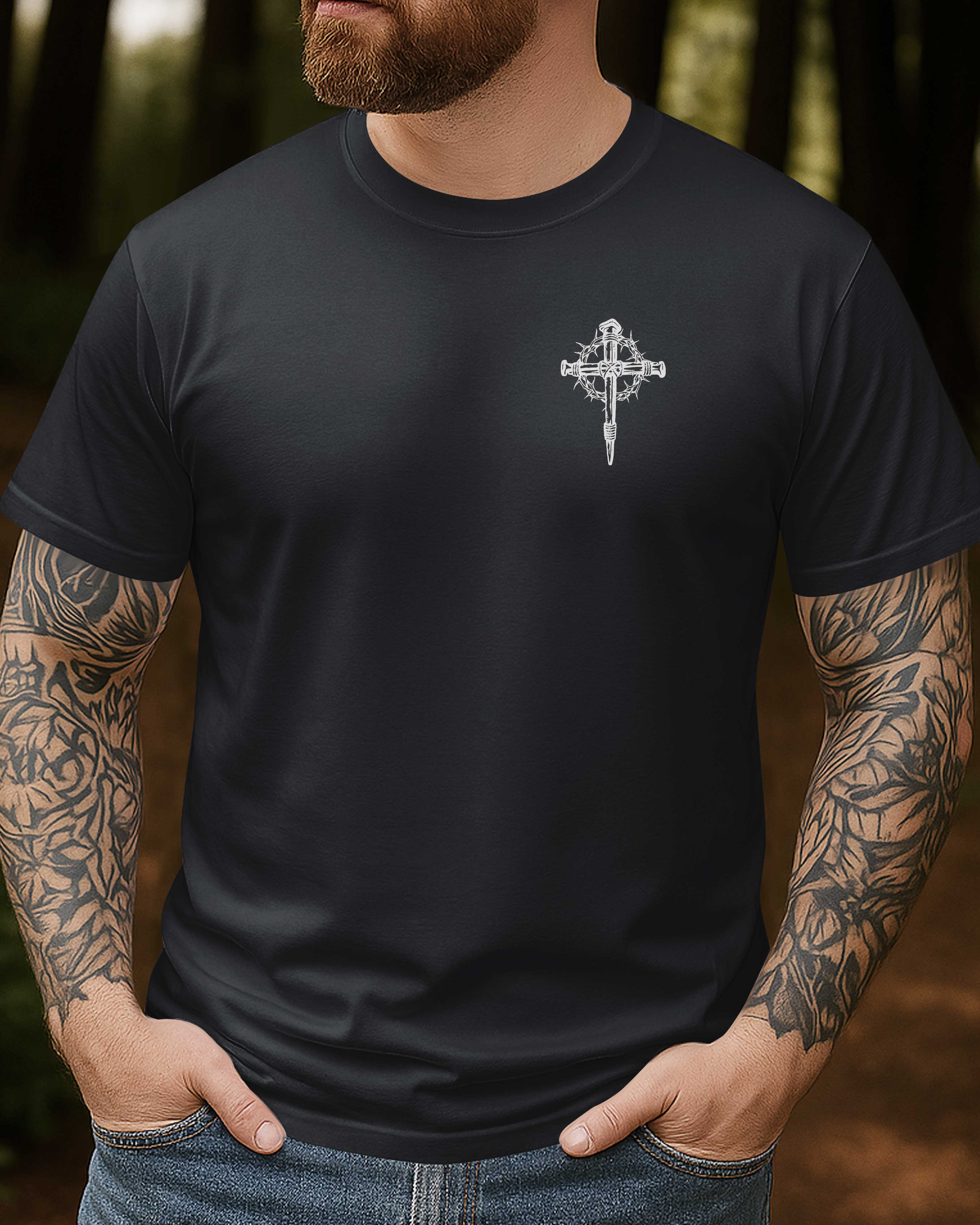 I Only Kneel For One Man, He Died On The Cross All Over Print T-Shirt
