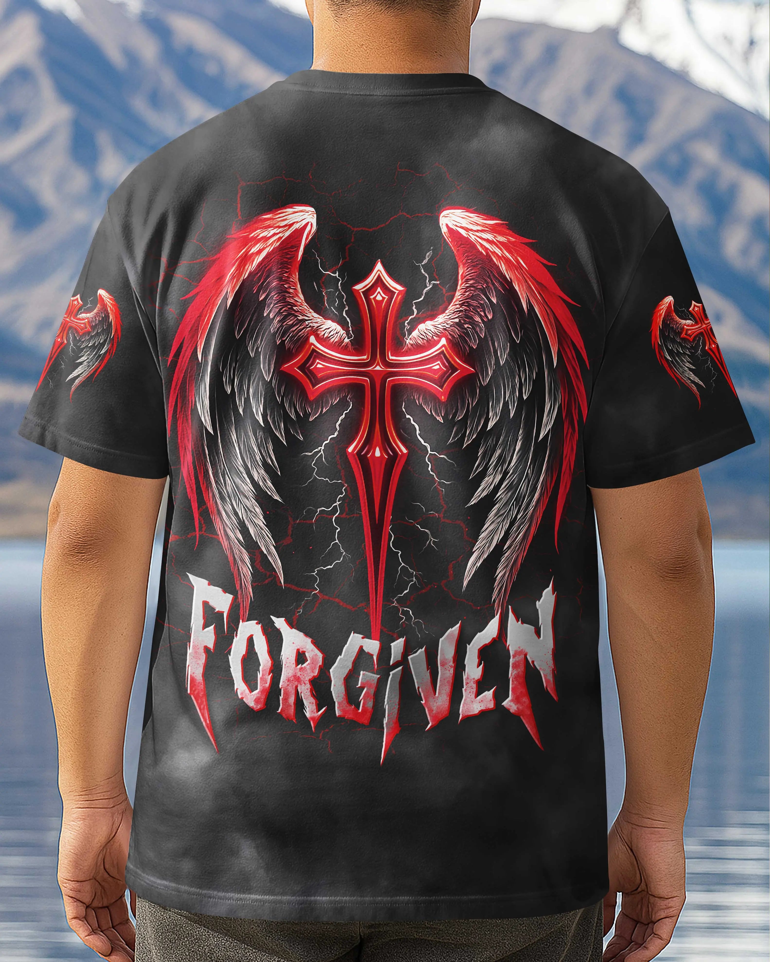Forgiven All Over Print T-Shirt