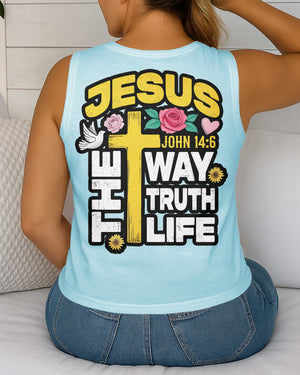 The Way The Truth The Life V-neck Tank Top