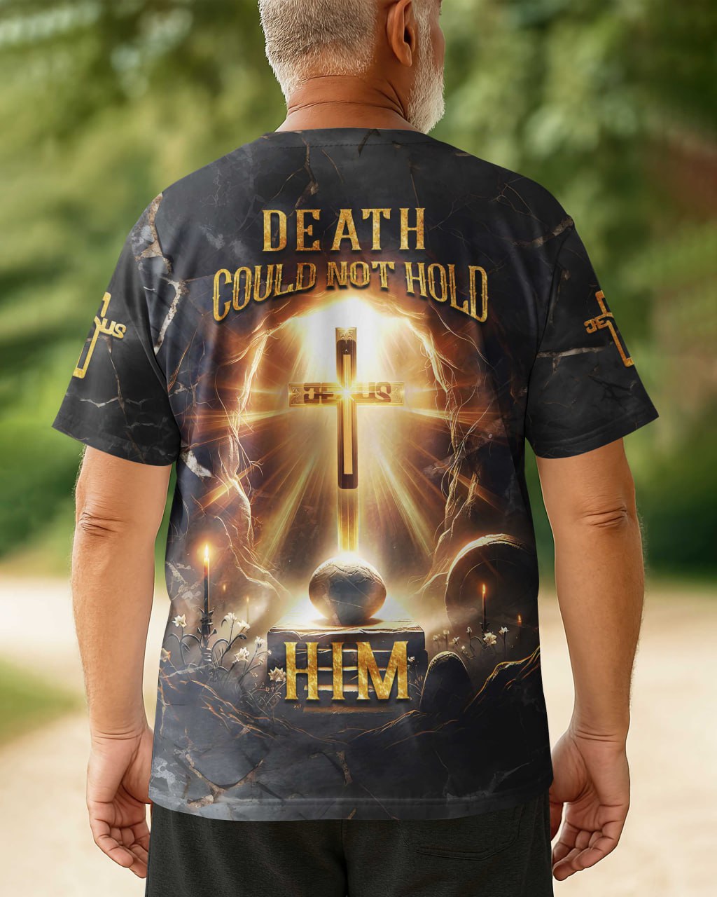 Death Could Not Hold Him All Over Print T-shirt