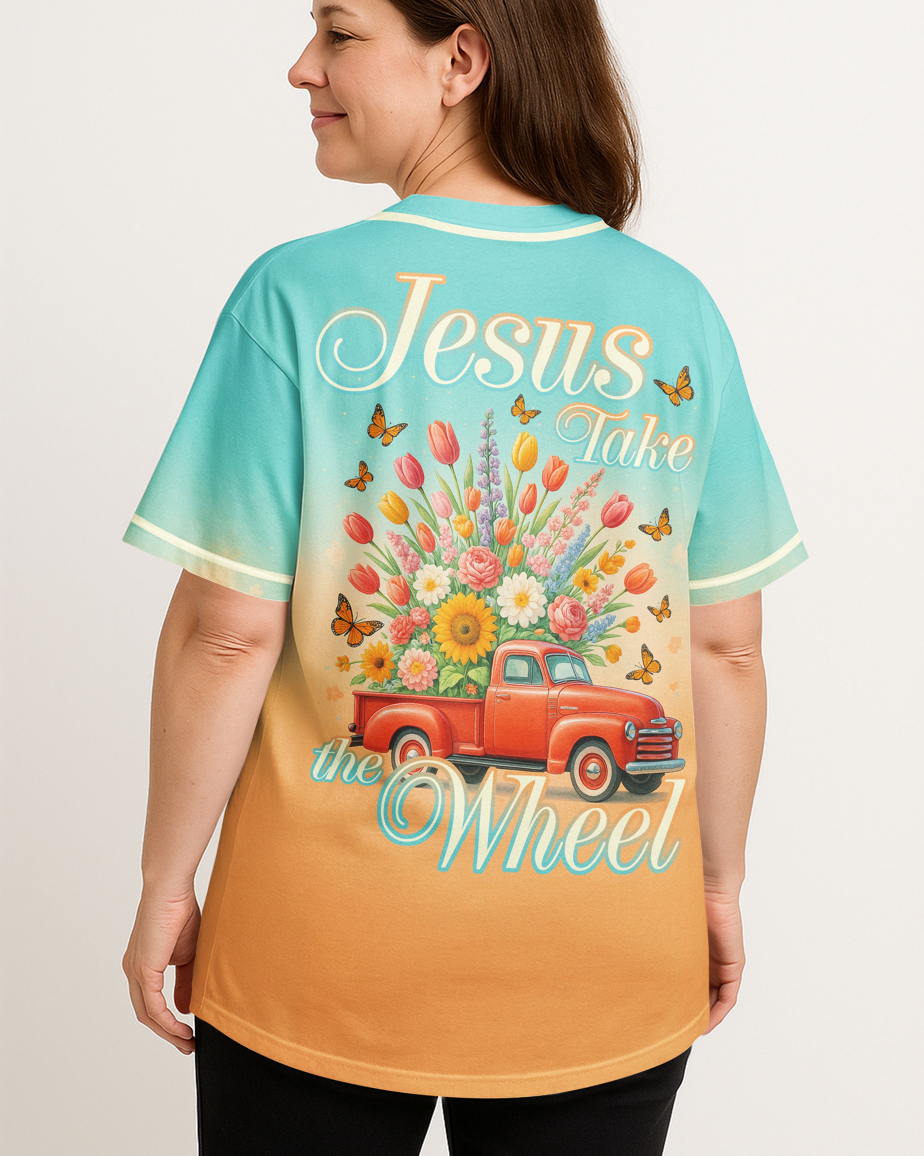 Jesus Take The Wheel All Over Print Jersey