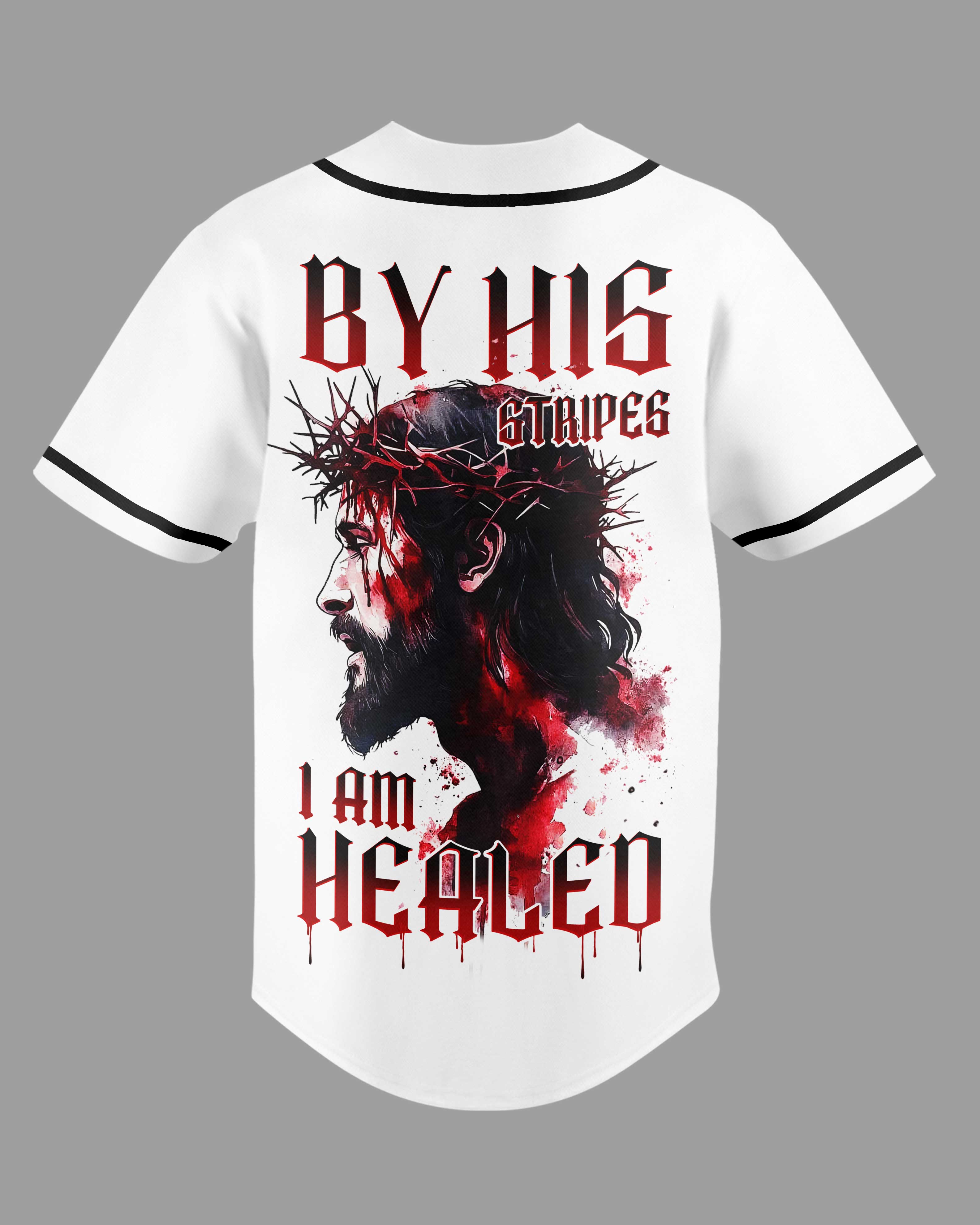 By His Stripes All Over Print Jersey