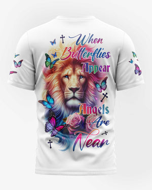 When Butterflies Appear All Over Print T-shirt