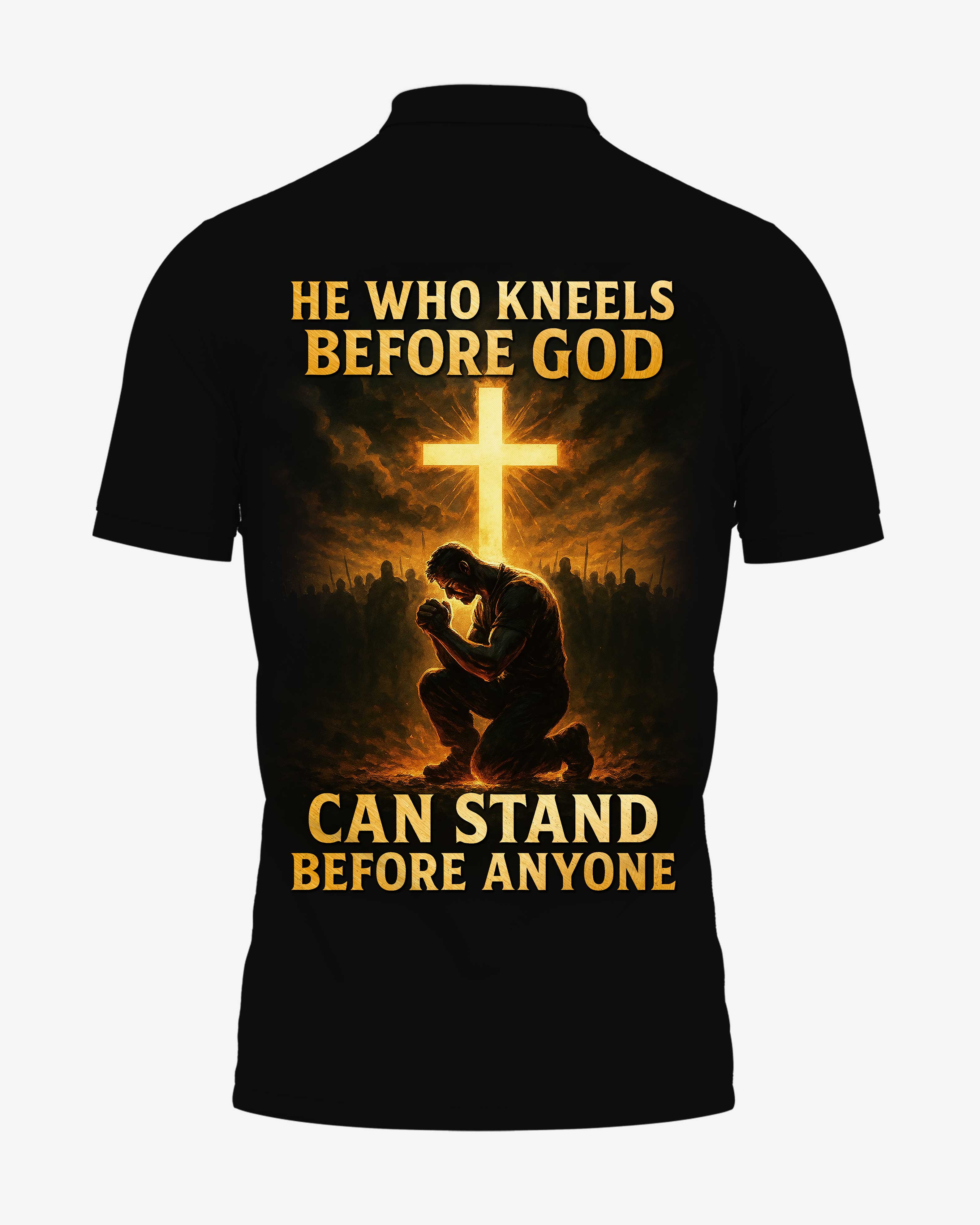 He Who Kneels Before God All Over Print Polo Shirt