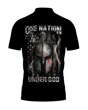 One Nation Under God All Over Print Polo