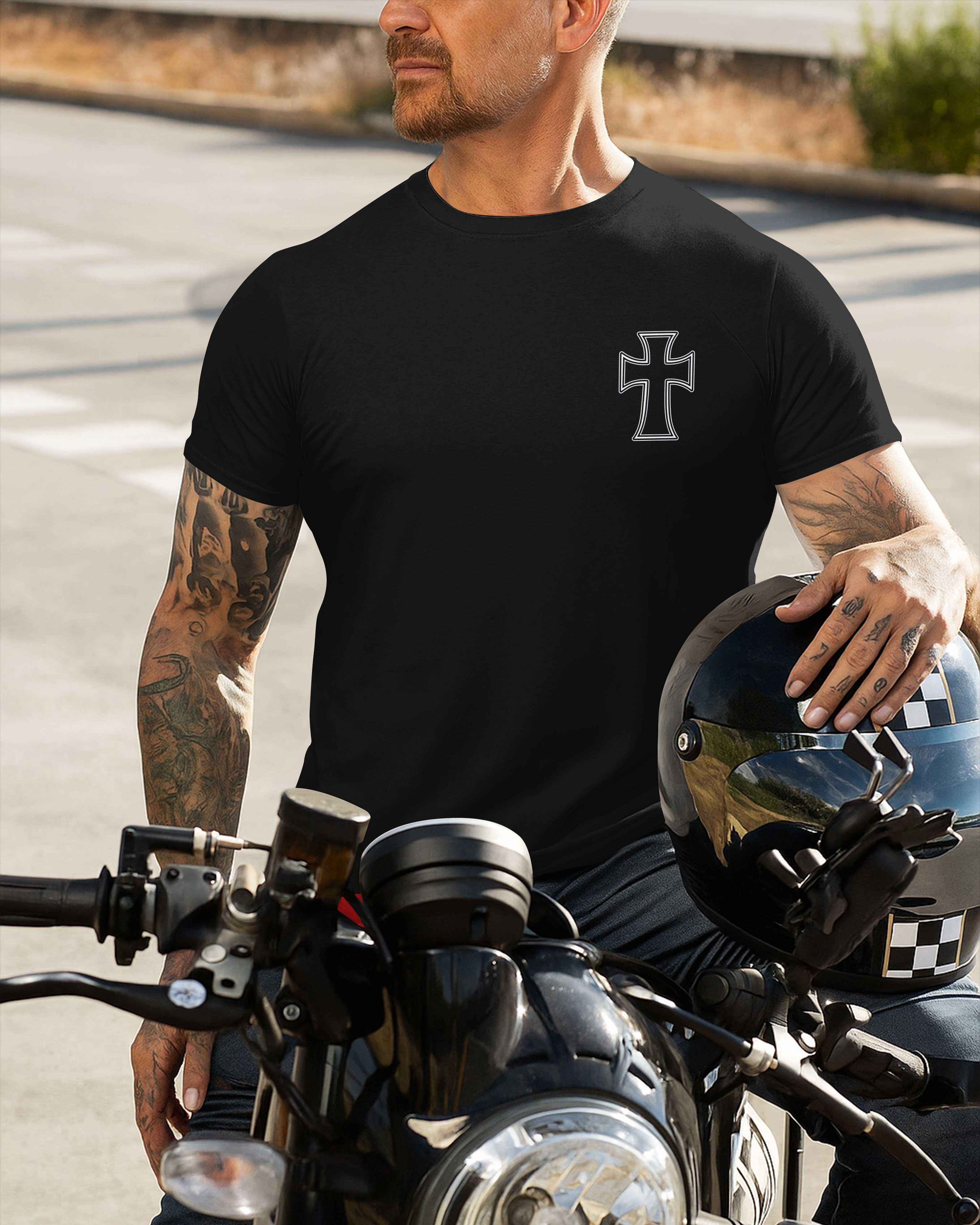 He Died For Me Now I Ride For Him All Over Print T-Shirt
