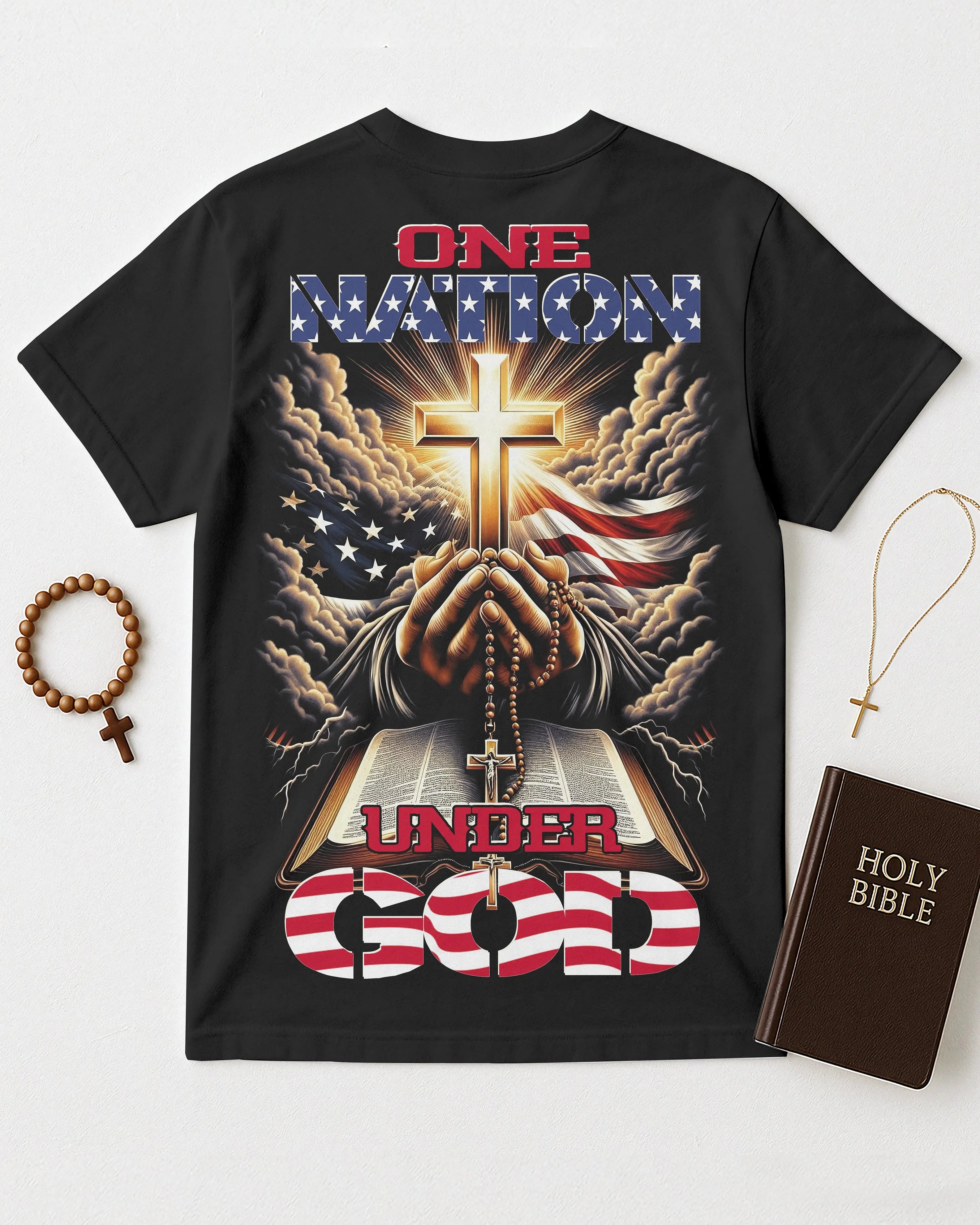 One Nation Under God All Over Print T-shirt