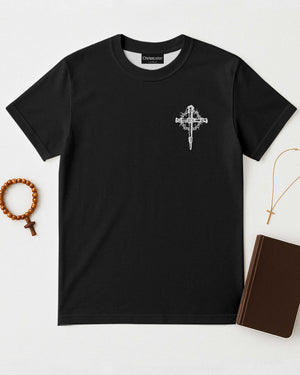 I Only Kneel For One Man, He Died On The Cross All Over Print T-Shirt