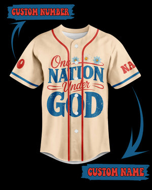 One Nation Under God All Over Print Custom Jersey