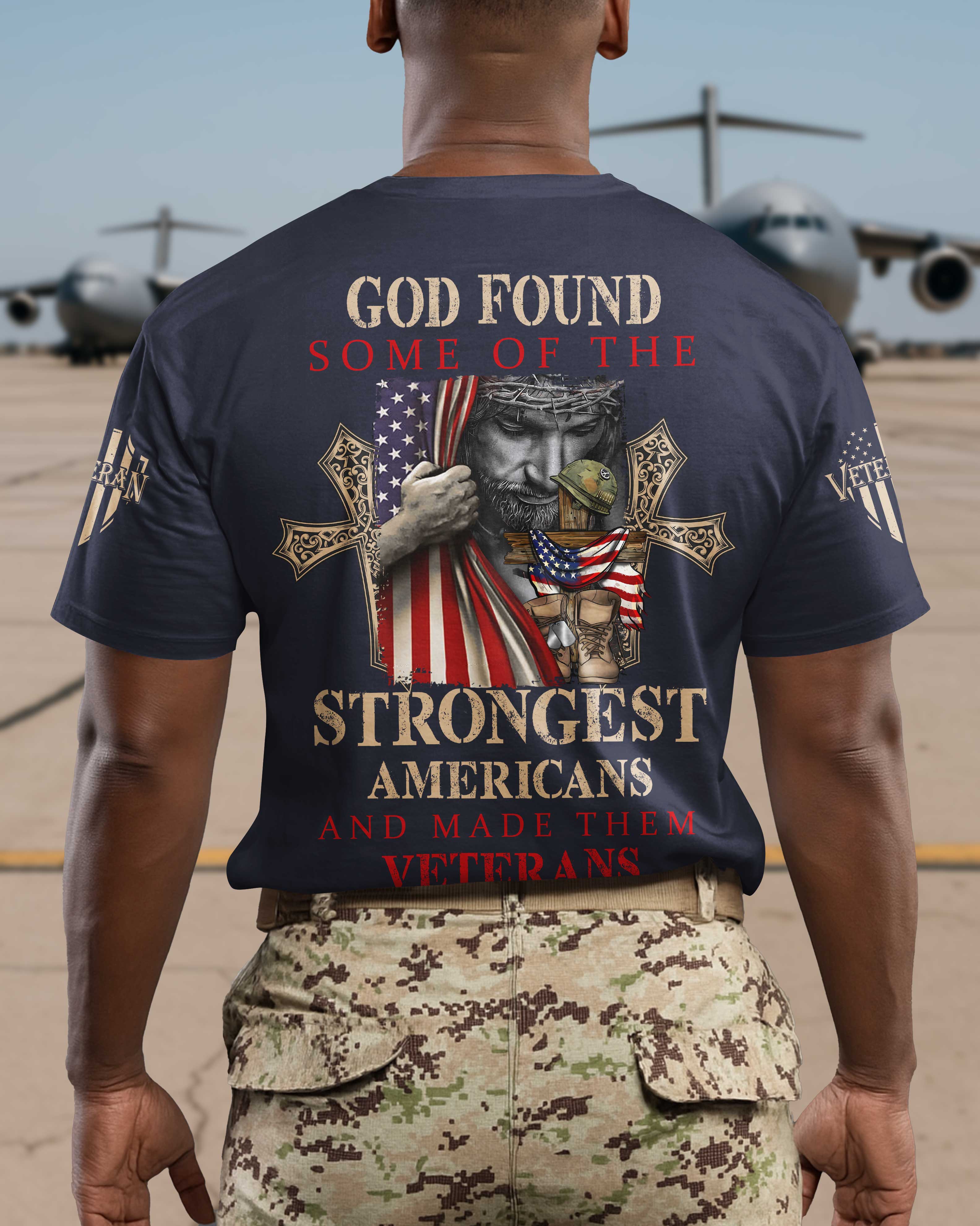 God Found Some Of The Strongest Americans T-Shirt