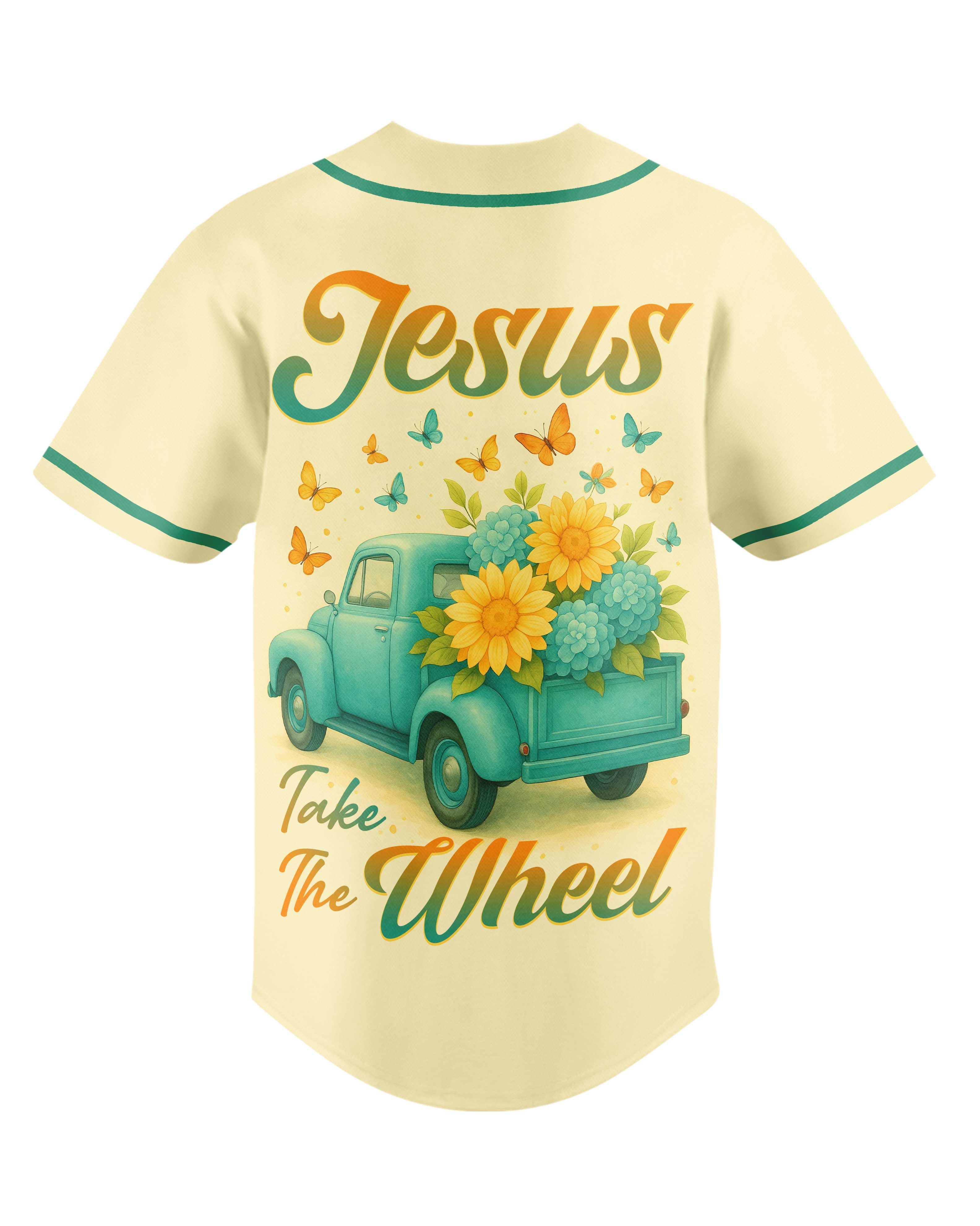 Jesus Take The Wheel All Over Print Jersey