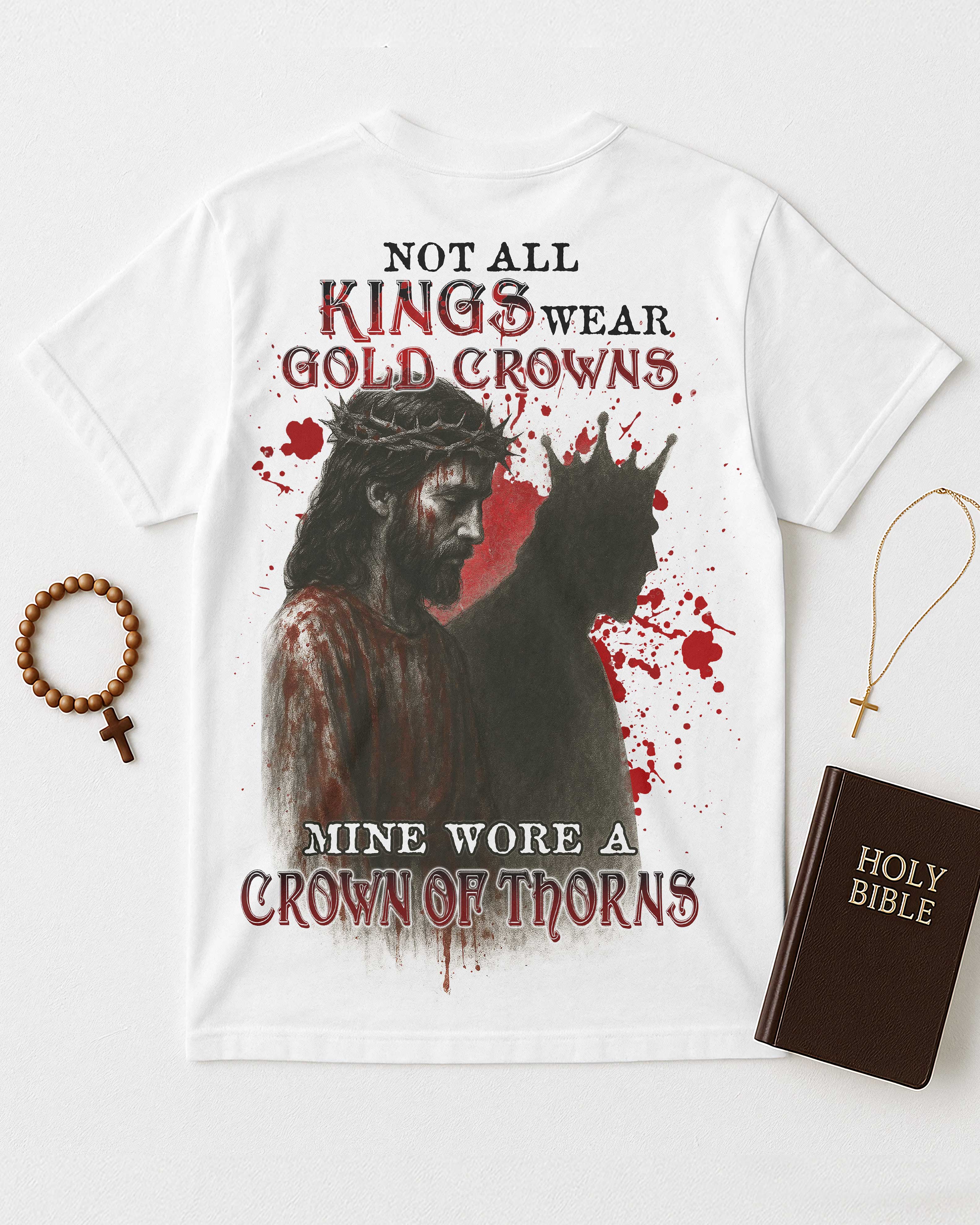 Not All Kings Wear Gold Crowns All Over Print T-Shirt