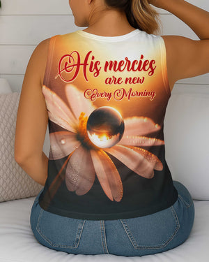 His Mercies Are New Every Morning All Over Print V-neck Tank Top