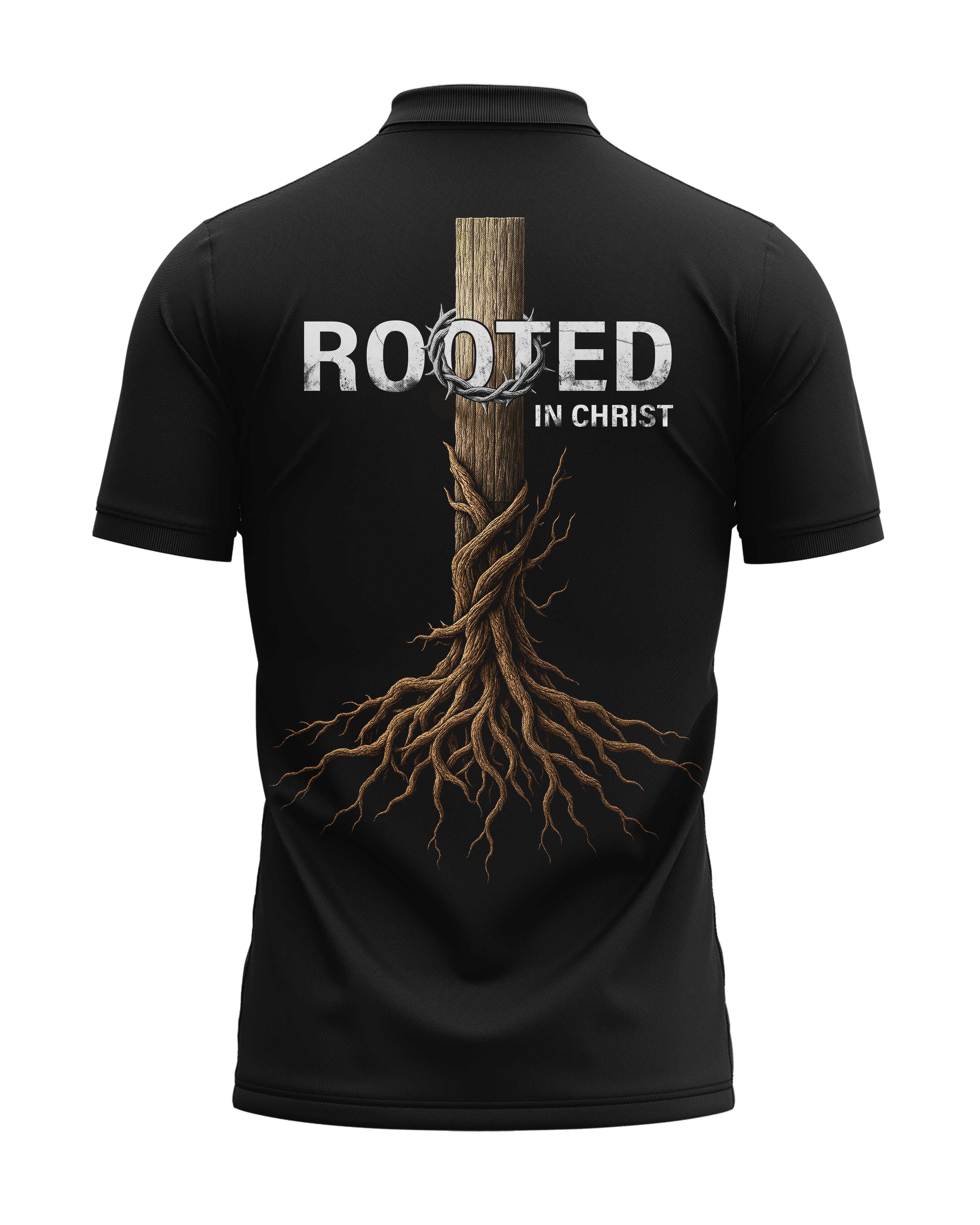 Rooted In Christ All Over Print Polo Shirt