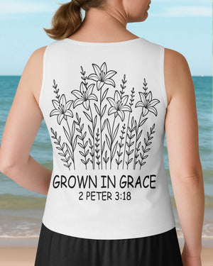 Grow In Grace V-neck Tank Top