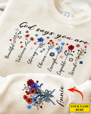 God Says You Are Sweater Gift For Her, Christian Sweater, Bible Verse