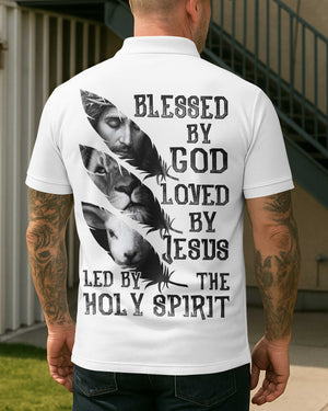 Blessed By God Loved By Jesus Led By The Holy Spirit Shirt