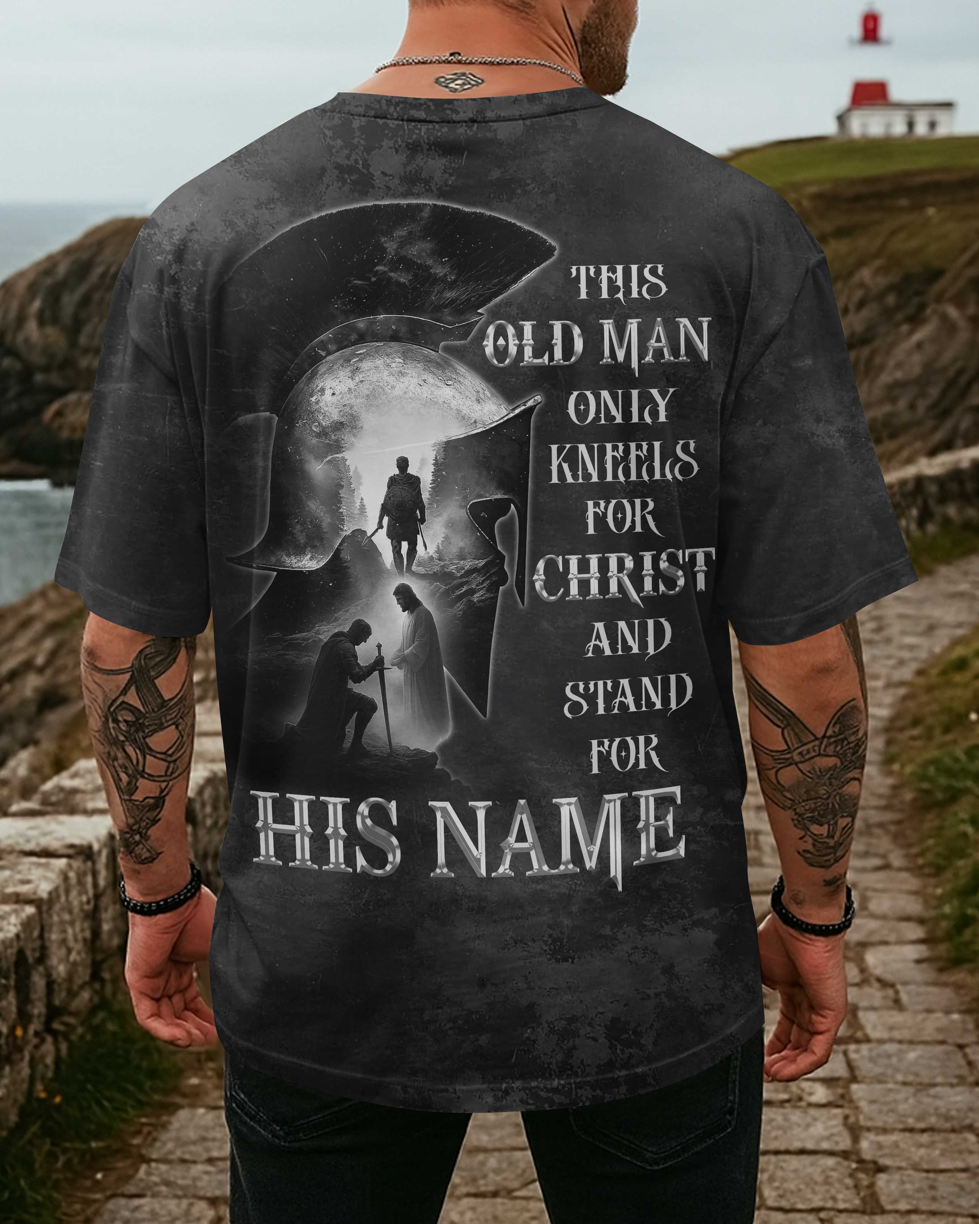 Kneel for Christ and Stand For His Name Shirt
