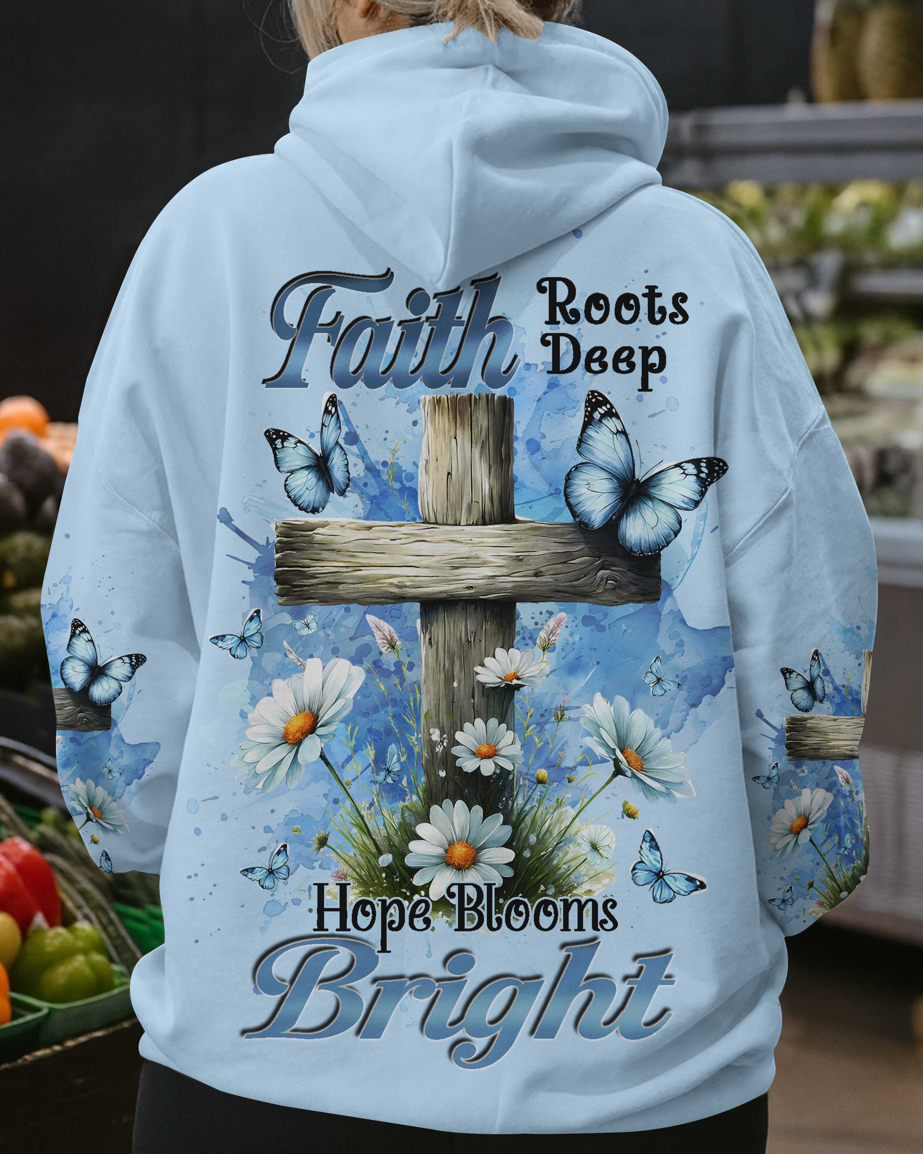 Faith Roots Deep Hope Blooms Bright Shirt