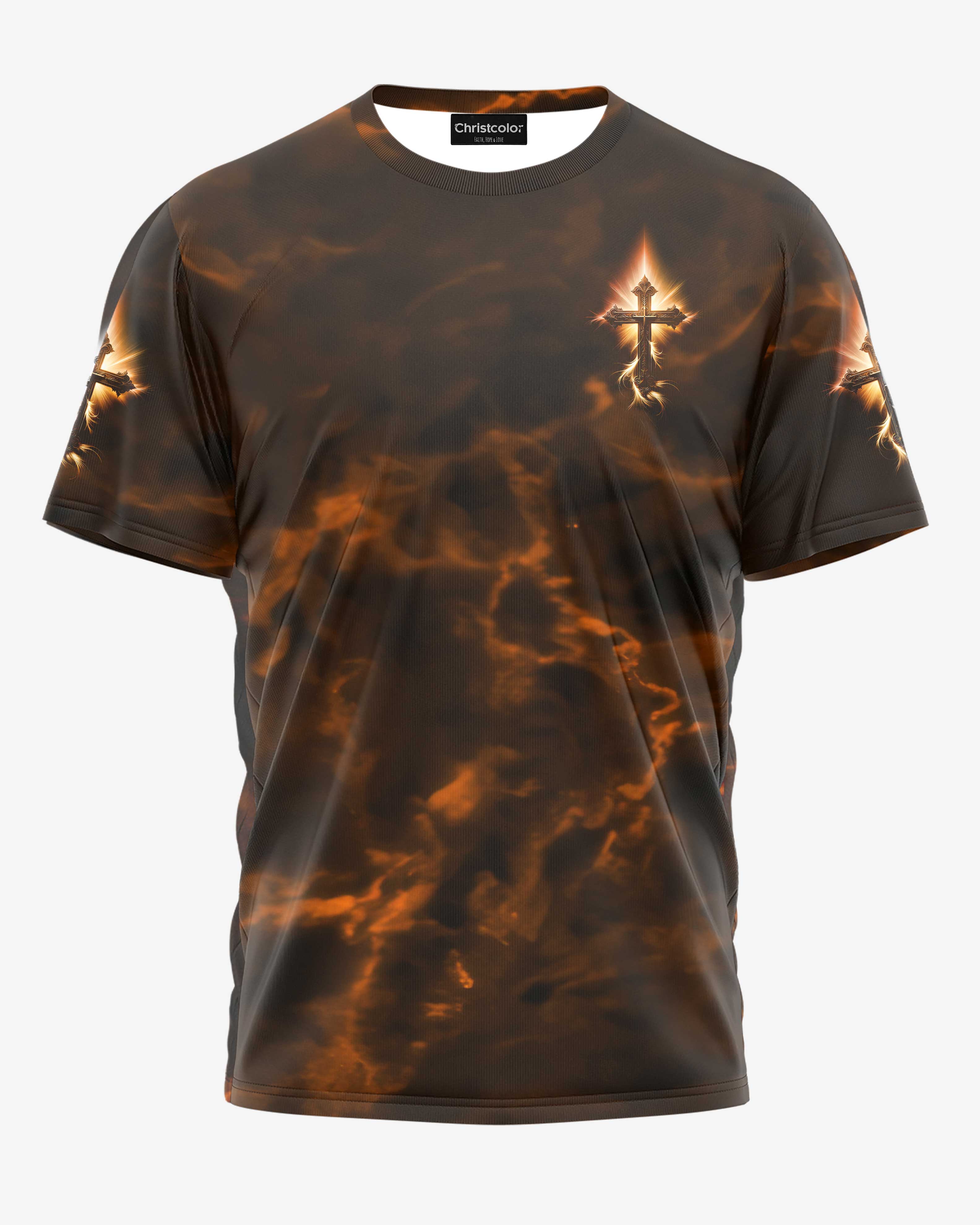 A Child Of God A Man Of Faith A Warrior Of Christ All Over Print T-shirt