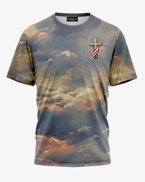 Red, White and Blessed All Over Print T-shirt