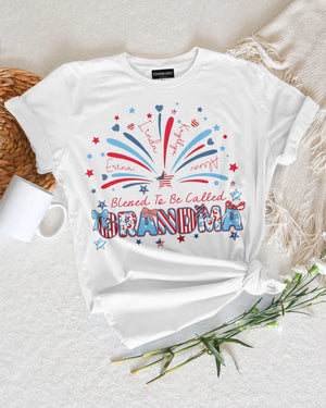 Blessed To Be Called Grandma Independence Day T-Shirt