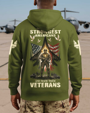 God Took The Strongest Americans All Over Print Hoodie