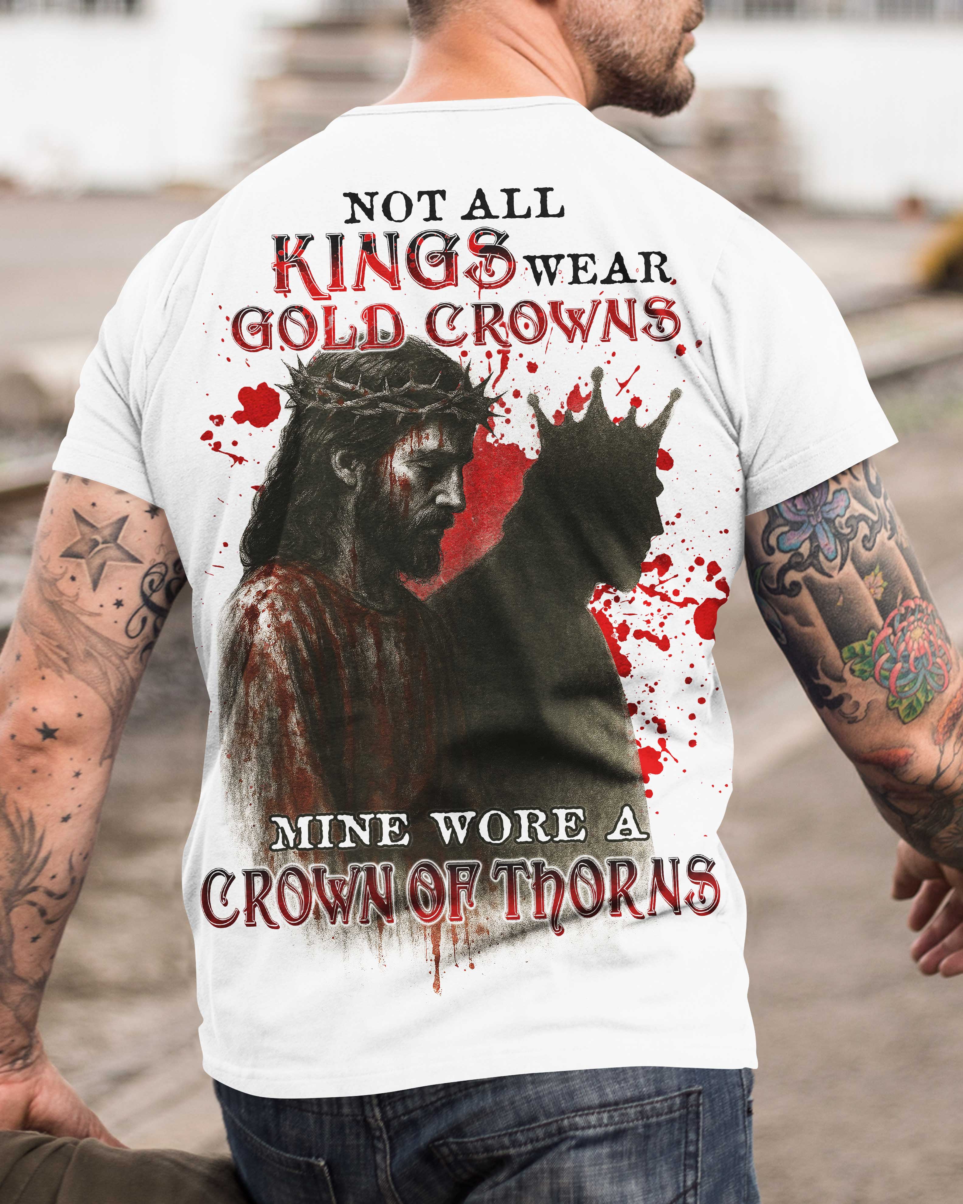 Not All Kings Wear Gold Crowns All Over Print T-Shirt