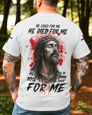 He Is Coming Back For Me All Over Print T-Shirt