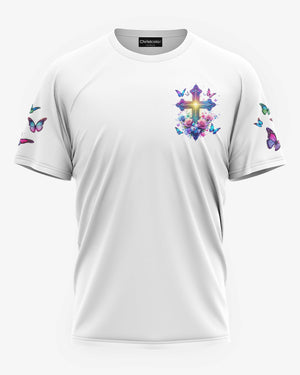 When Butterflies Appear All Over Print T-shirt
