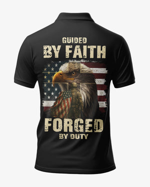 Guided By Faith Forged By Duty All Over Print Polo