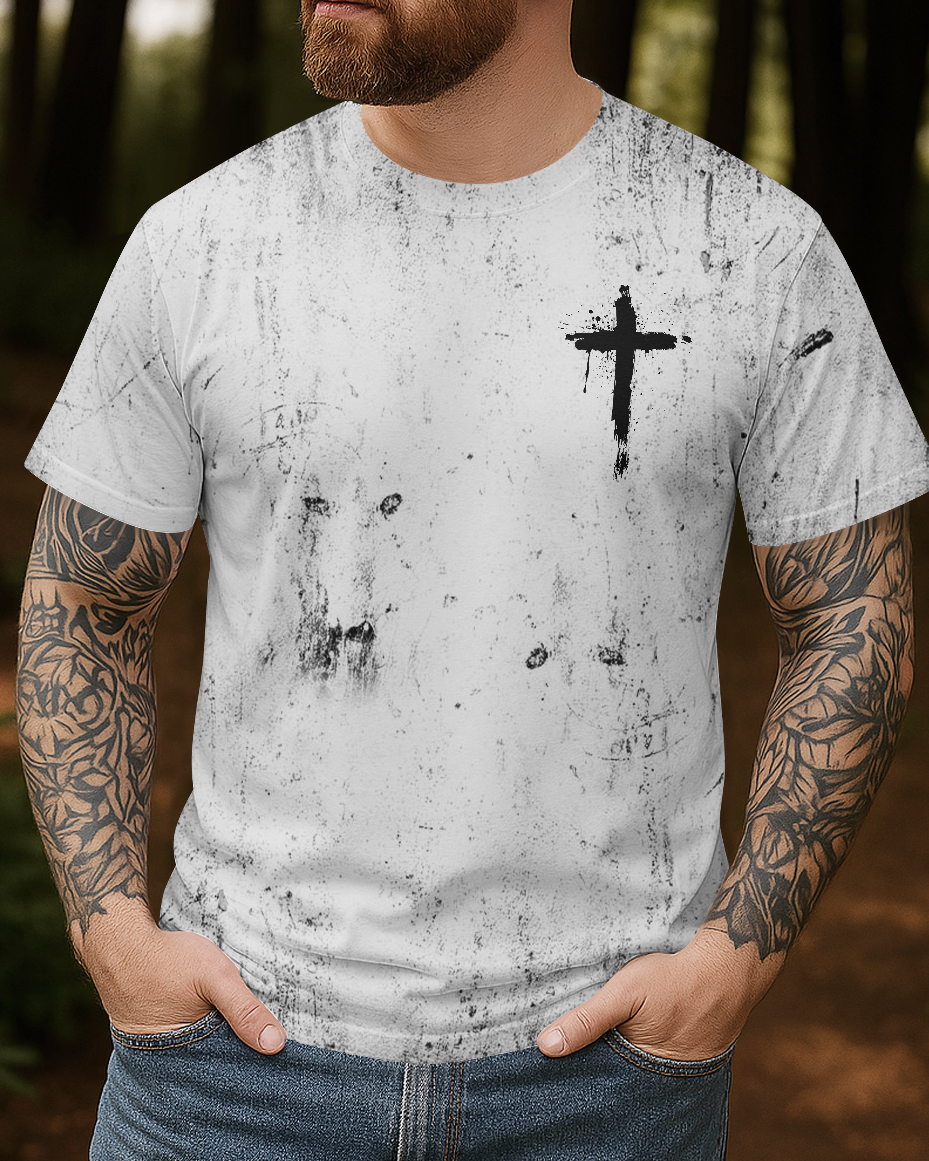 He Died For Me And Now I Live For Him All Over Print T-shirt