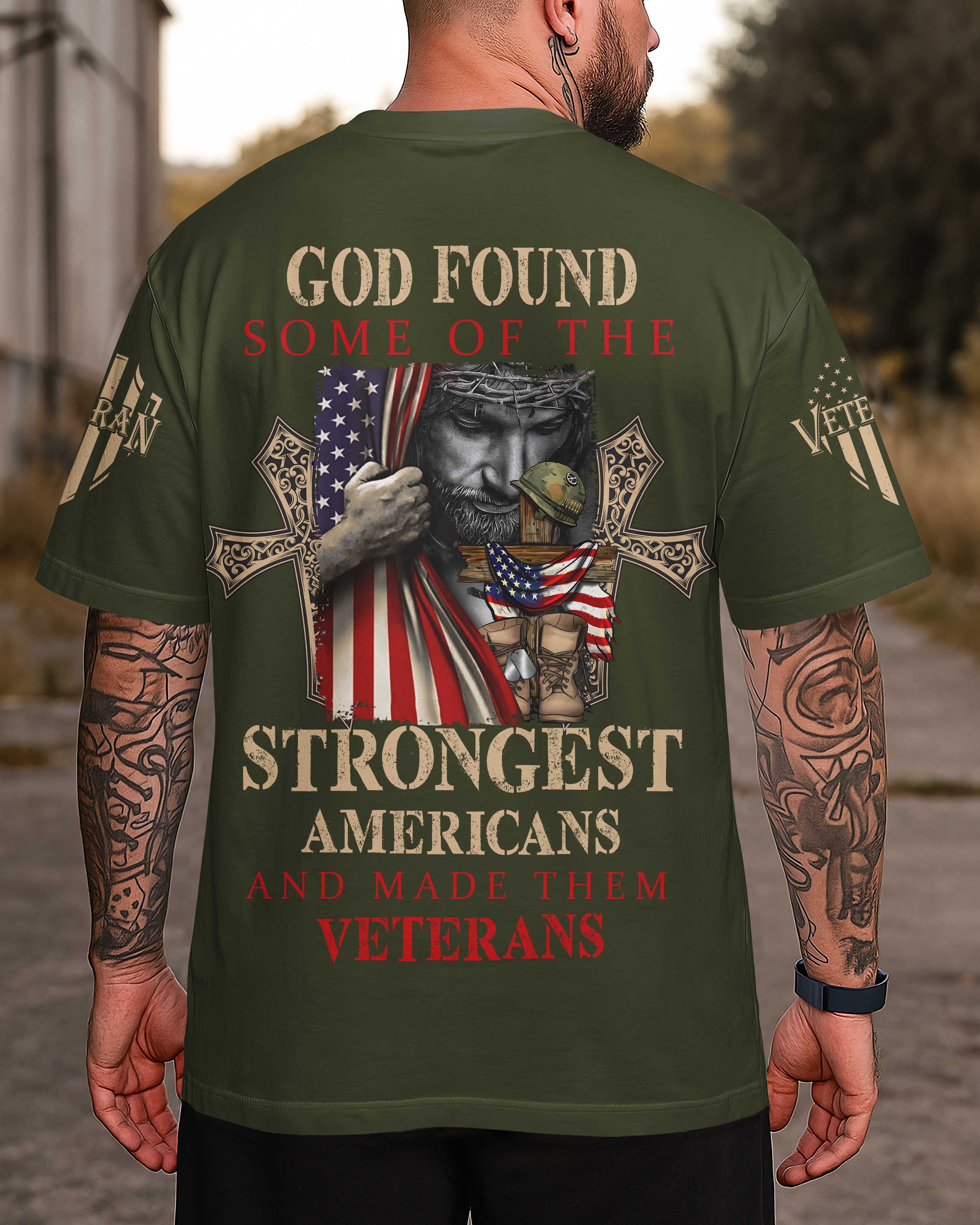 God Found Some Of The Strongest Americans T-Shirt