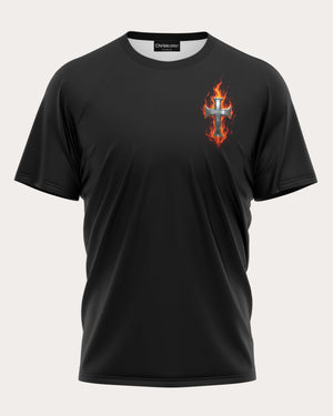 Burning Rubber Blazing Faith All Over Print T-Shirt