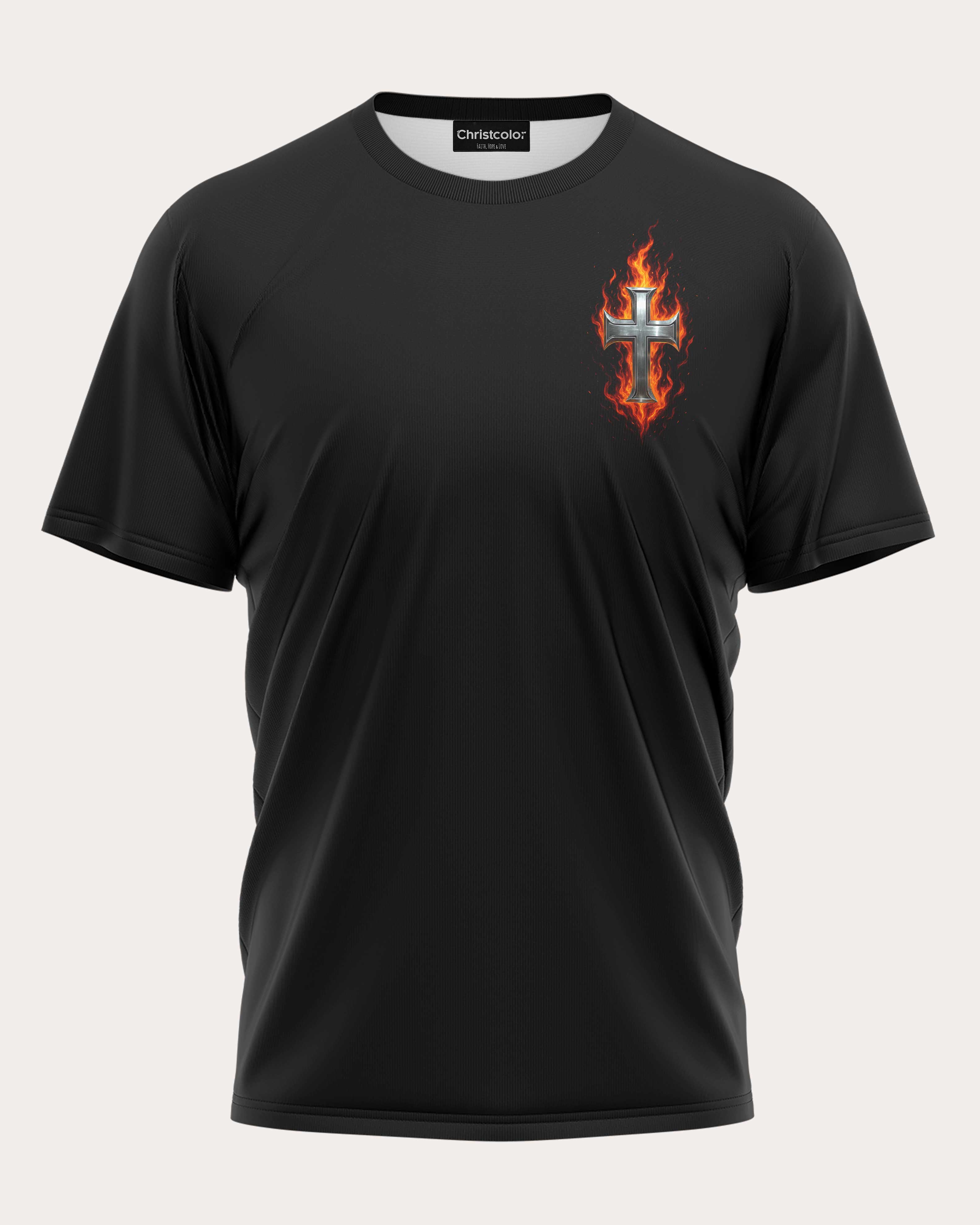 Burning Rubber Blazing Faith All Over Print T-Shirt