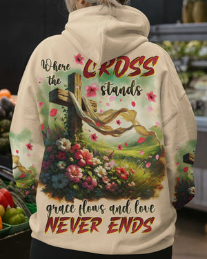 Where The Cross Stands Grace Flows And Love Never Ends Shirts