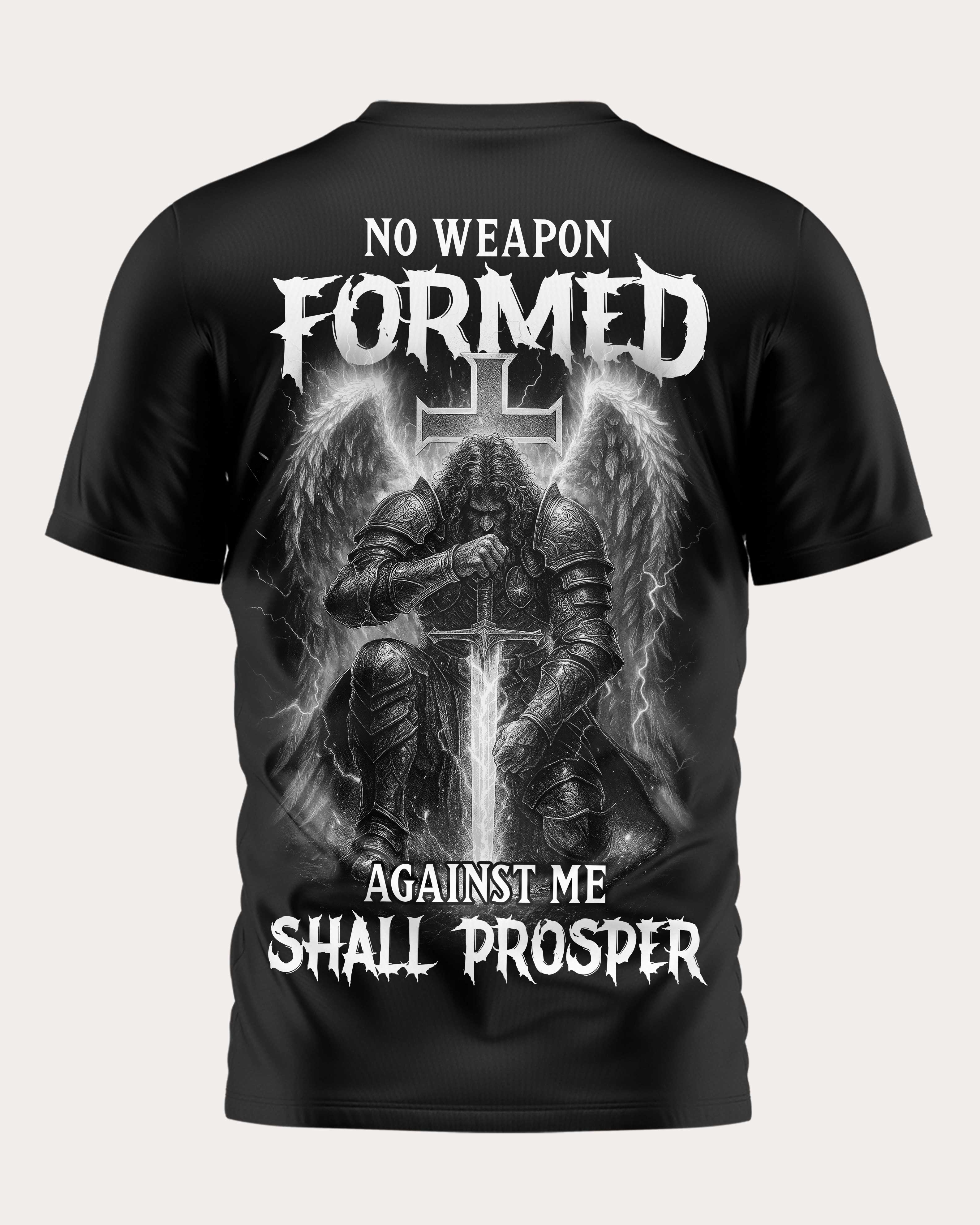 No Weapon Formed Against Me Shall Prosper All Over Print T-Shirt