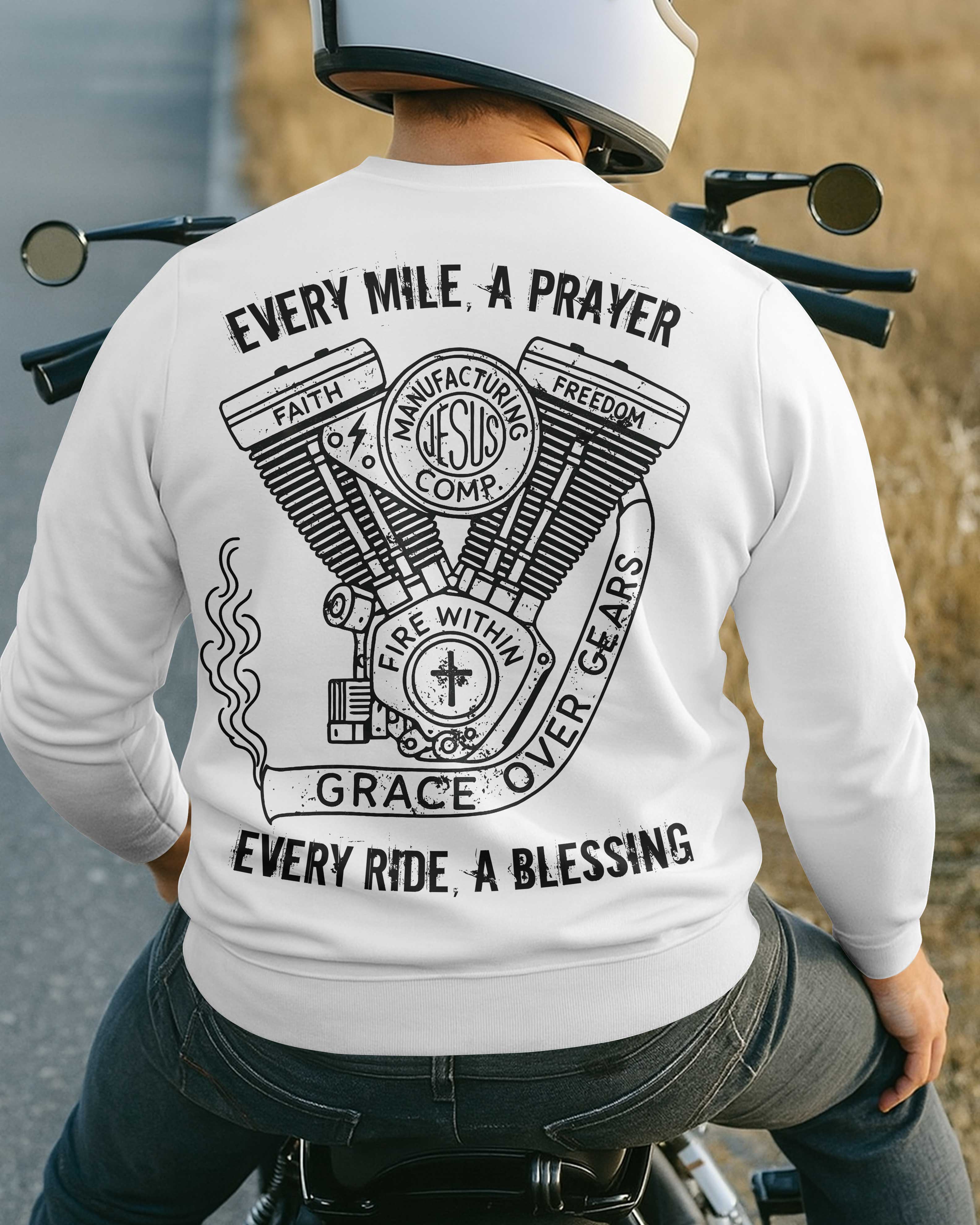 Every Mile A Prayer All Over Print Sweater
