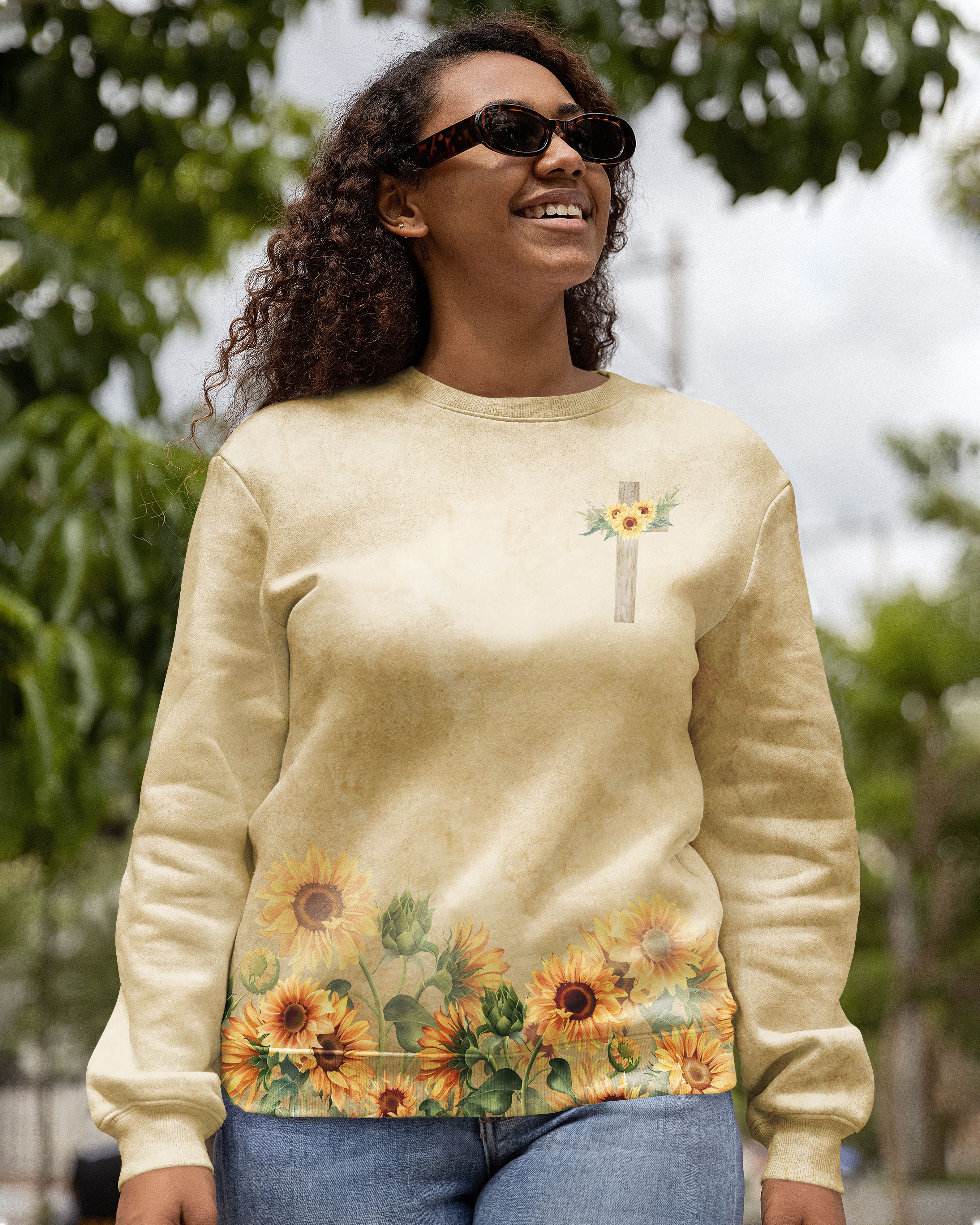 I Believe There Are Angels Among Us All Over Print Sweater