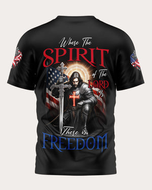 Where The Spirit of The Lord Is All Over Print T-Shirt