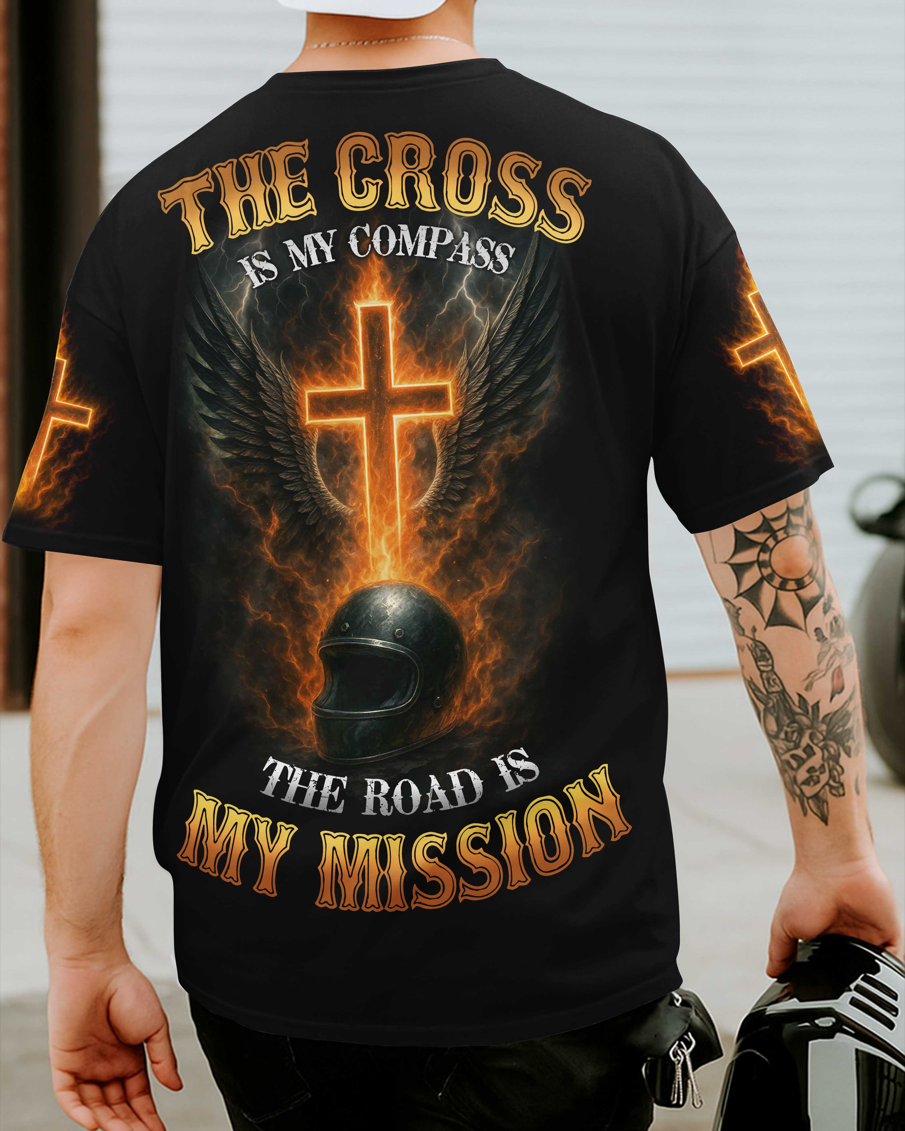 The Cross Is My Compass All Over Print T-Shirt