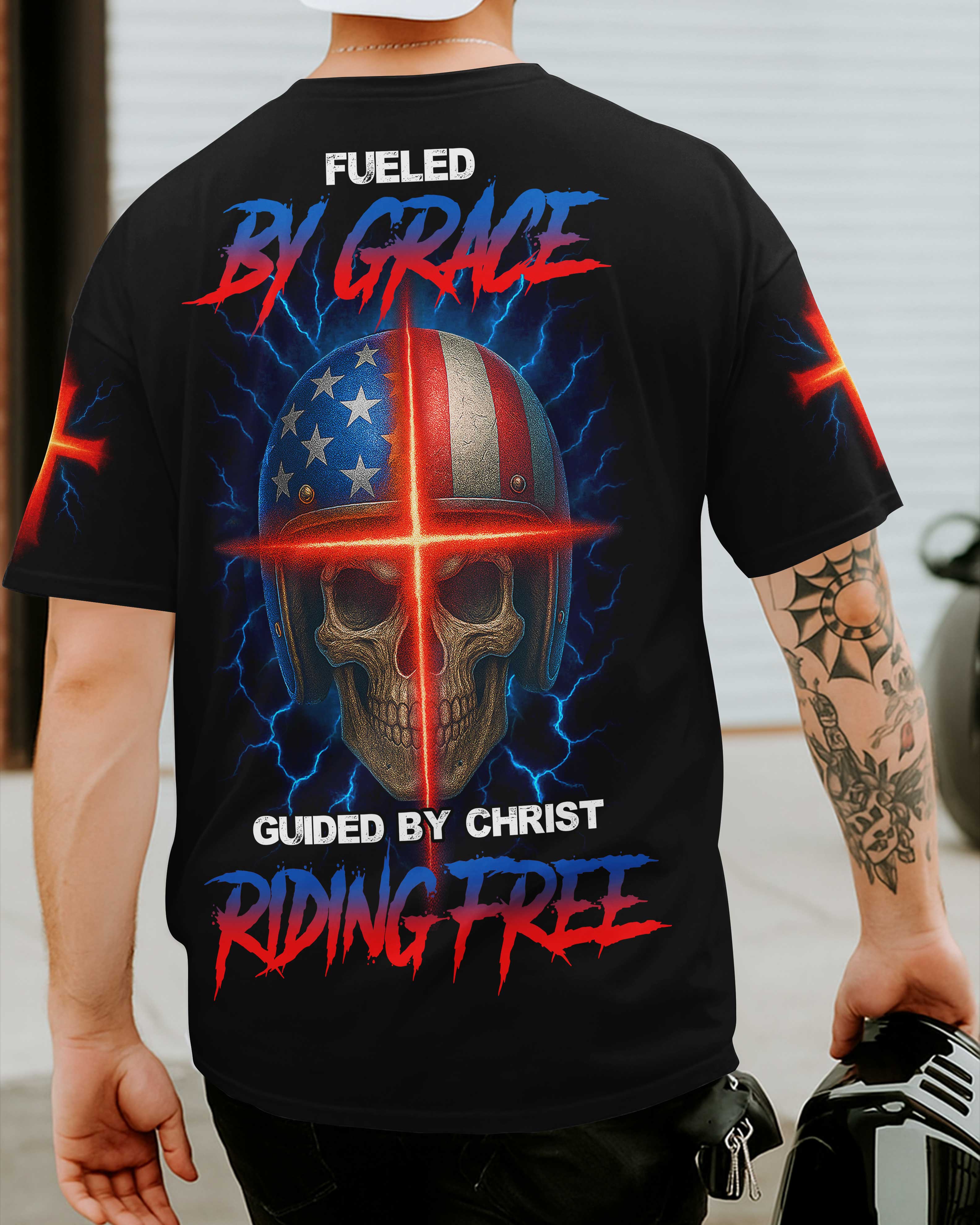 Fueled By Grace All Over Print T-Shirt